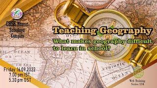 CBSE Bharat Sahodaya--Teaching Geography Interesting