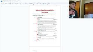 Web Developer Resume With No Experience