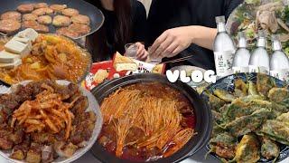 Sub) 신혼부부 vlog | 매운갈비찜에 소주 훈제란 만드는법,통삼겹,콜라비생체,곰곰 닭가슴살, 다이어트식단,돼지김치찌개,아보카도스무디 | 일주일5만원대 냉털