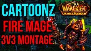 Fire Mage PvP 3v3 Arena 4.3 Montage as Sunburn Cleave by Cartoonz