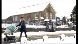 BBC News report from snowy Caerphilly