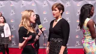 AfterBuzz TV The Voice Top 10 Red Carpet Interview with Tessanne Chin