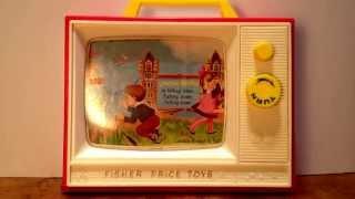 Fisher Price Giant Screen - Music Box TV.  Quality. Full wind.