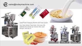 Liquid Paste Form Fill Seal Sachet Packaging Machine