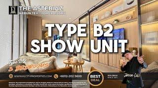 The Asteriaz EXSIM at Kebun Teh Type B2 915sqft 3 Bedrooms 2 Bathroom Show Unit