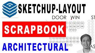 Sketchup to Layout Tutorial for beginner : Annotation for floor plan using Scrapbook  (tagalog)