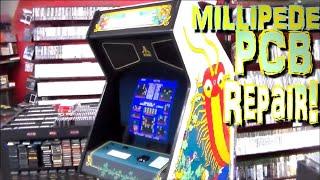 Fixing Bad Ram On An Old Atari Millipede Arcade Machine - Such A Fun Game!  BEAUTIFUL Repair!!!!