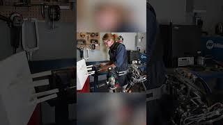 This robotic arm is tele-operated by a colleague