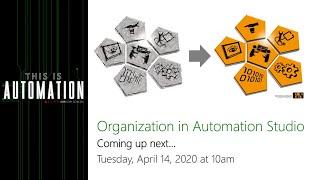 Organization in Automation Studio