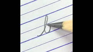 Learn to write cursive small letter b | Cursive writing for beginners with pencil