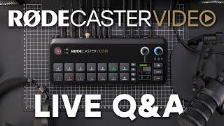  Answering Your RødeCaster Video Questions Live!