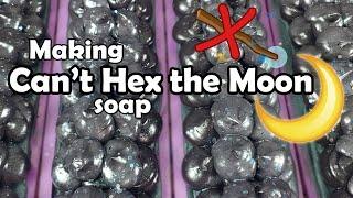 Making Can't Hex the Moon high top frosted soap ll artisan soap making