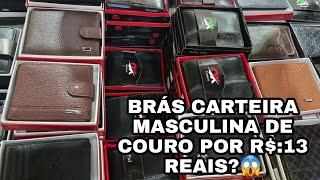 BRÁS_CARTEIRAS MASCULINA DE COURO POR 13 REAIS 