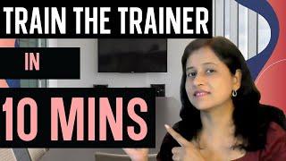 Train the trainer certificate, how to become a corporate trainer, training coordinator certificate