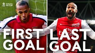 First and Last FA Cup Goals | Ronaldo, Drogba, Henry, Gerrard, Lampard and More! | Emirates FA Cup