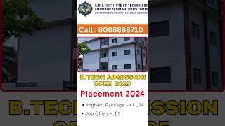 RNSIT: Admission 2025, Fees, Courses, Cutoff, Ranking, Placement || #jeemain2025 #comedk2025