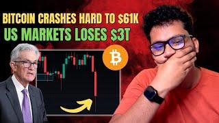 [LIVE] BITCOIN CRASHES HARD - US MARKETS RED ALERT | BITCOIN UPDATE