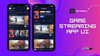 Game Streaming App UI - Flutter UI  - Speed Code