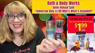 Bath & Body Works SAS Tomorrow Only $1.99 Mini's - What's Included?