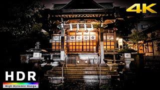 【4K HDR】Tokyo Heavy Rain Walk in Shinjuku Backstreets #ASMR