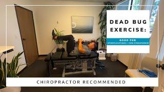 Dead Bug Exercise: Good for Spondylolisthesis and Core Strengthening | @DrMichaelVan, Chiropractor