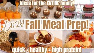 Cozy Fall Meal Prep with me! Healthy Fall Meal Prep Ideas Easy! Meal Plan + Prep for the Week 2024!