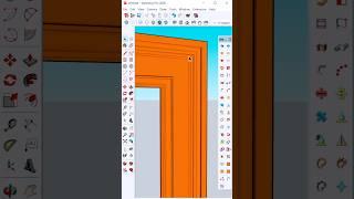 Door Moulding design In SketchUp #shorts #sketchup #3dmodeling #cad #3d #designgorhythm