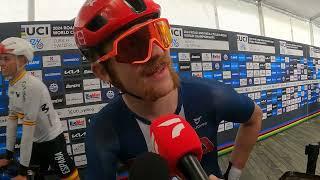 Simmons 9th at Worlds, trying to follow Pogacar: "When you get too close to the sun you get burned"