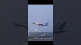Boeing 737 Pobeda takeoff VKO