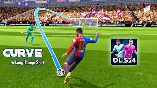 How To Score Goal Outside Of The Box in DLS 24 | Dream League Soccer 2024 Curve Shot Tutorial