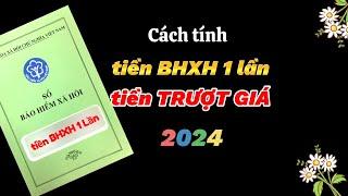 Cách tính tiền BHXH 1lần, tiền TRƯỢT GIÁ năm 2024