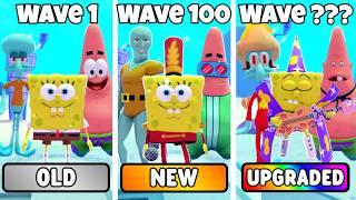 OLD VS NEW VS UPGRADED SPONGEBOB TRIO! (SpongeBob Tower Defense)