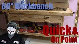 Harbor Freight 60" Workbench Assembly Yukon 60 in. Three Drawer Hardwood Table Setup Windsor Designs