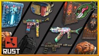 Rust Skins | Blackout & Large Hazmat Backpacks, Popstar, Tank Armor SAR, Thanksgiving Turkey #401