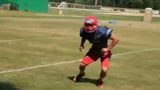 RI Football Academy Linebacker Drills 2