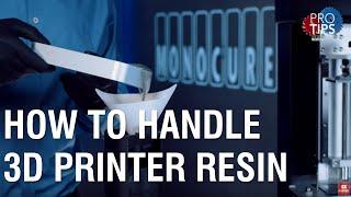 What is the best way to handle, store and dispose of 3D Printing Resin?