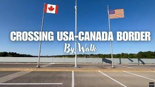 Crossing the USA Canada Border by Foot via the Rainbow Bridge Niagara Falls