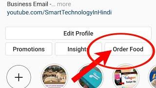 how to add food order button on Instagram