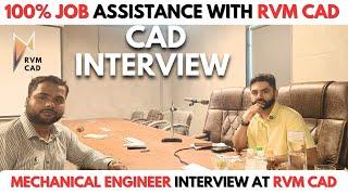 Mechanical Engineers Interview | Autocad Solidworks Interview Questions - CAD Design at RVM CAD