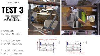 Composite RWS connection with demountable shear studs (low composite action) #3