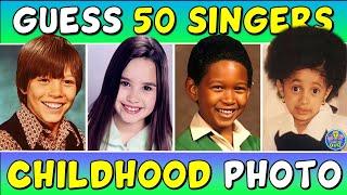 Guess the "50 SINGERS FROM A CHILDHOOD PHOTO" QUIZ!  TRIVIA/CHALLENGE