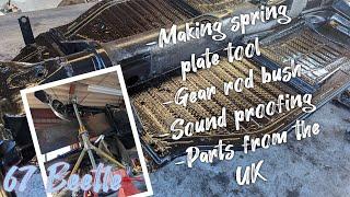 PART 19! Sound proofing the floor pan and replacing the gear rod bush plus more!