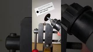 Grinding the tail of a Prince Rupert’s Drop