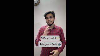 3 Secret Telegram Bots. Everyone should use #shorts #tech #telegram #tipsandtricks #techtips #reels