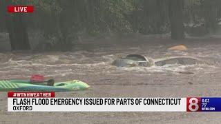 Flash flood emergency issued for parts of Connecticut