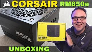 Corsair RM850e Fully Modular 850W Power Supply Unboxing (ATX 3.0 & PCIe 5.0)