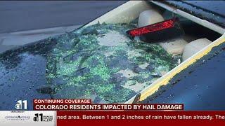 Eastern Colorado Springs slammed by large hail storm