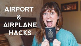 32 Airport & Airplane Travel Hacks