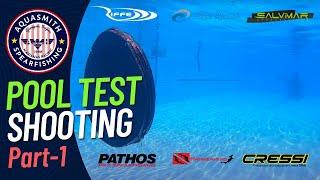 [AQUASMITH] Speargun Pool Test Shooting! [PART 1]