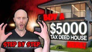 Buy A $5000 Tax Deed House Here | Step By Step